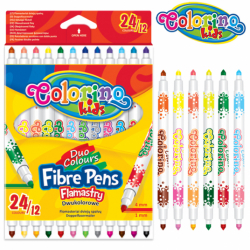 Colorino Kids Flamastry dwustronne 24 kolory