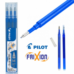 Pilot frixion wkłady 3szt 0.7mm niebieskie