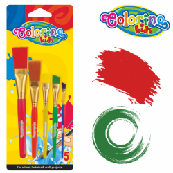 Colorino Kids Pędzelki kreatywne Jumbo 5 sztuk