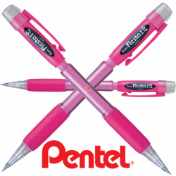 Pentel ołówek automatyczny z gumką różowy 0,7 mm AX127