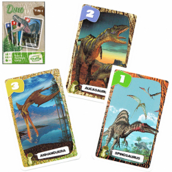 Cartamundi karty do gry Czarny Piotruś i Memo Dino dinozaury 2w1