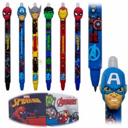 Colorino Długopis wymazywalny automatyczny Spider Man Avengers Marvel komplet 6 