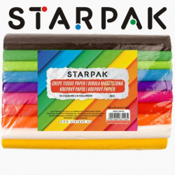 Bibuła marszczona 25x200 cm mix kolorów Starpak