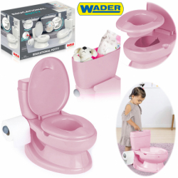 Wader Dolu toaleta nocnik WC dla dzieci różowy DL 7252