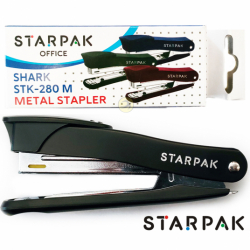 Zszywacz metalowy Shark STK - 280M czarny Starpak 465145 