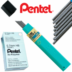 Pentel grafity ołówkowe HB 0,7mm 12szt.