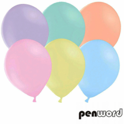 Balony 12'' pastelowe mix kolorów 20 szt. Penword 