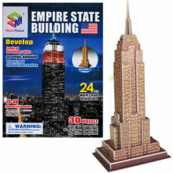 Puzzle do składania układanka 3D Empire State Building 24 elemnenty