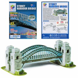 Puzzle do składania układanka 3D Sydney Harbour Bridge 33 elemnenty