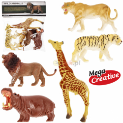 Zwierzęta dzikie zestaw figurek 5 sztuk Wild Animals Mega Creative