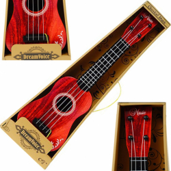 Zabawka gitara klasyczna dla dzieci imitacja drewna 56 cm
