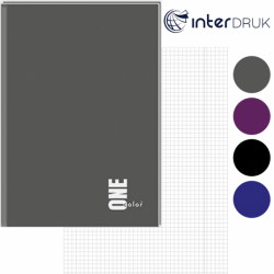 Brulion A5 96 kartek w kratkę One Color Interdruk