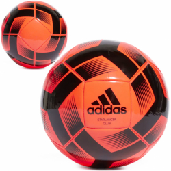 Piłka nożna treningowa Starlancer CLB HT2455 czrno - pomarańczowa rozmiar 5 Adid