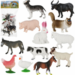 Zwierzęta domowe zestaw figurek 12 sztuk My Farm Animals Mega Creative